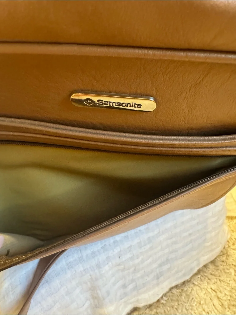Vintage 1980s Samsonite Concord Shoulder Tote Bag Terra Cotta Travel Carry-On